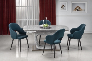 ARTEMON stół rozkładany Halmar popielaty marmur