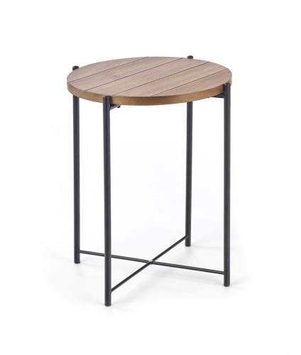 Stolik Halmar TANAKA S jasny orzech / czarny