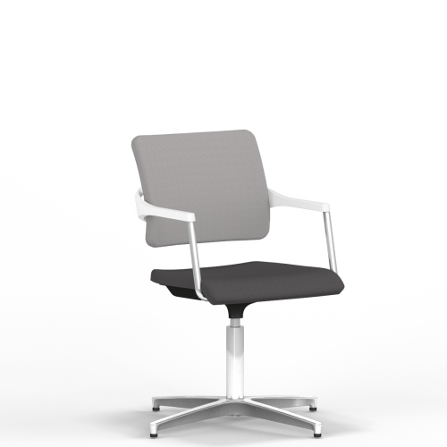 Fotel Konferencyjny Nowy Styl 2ME-W ST53-POL ARM-CR