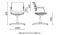 Fotel Konferencyjny Nowy Styl 2ME-W ST53-POL ARM-CR