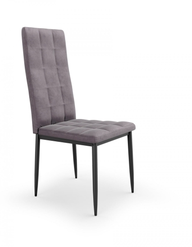 K415 krzesło Halmar popielaty velvet