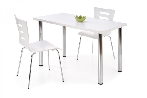 MODEX 120 stół Halmar kolor blat - biały, nogi - chrom 