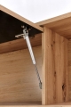 półka wisząca Halmar RAVEN P-1  dąb artisan czarny 