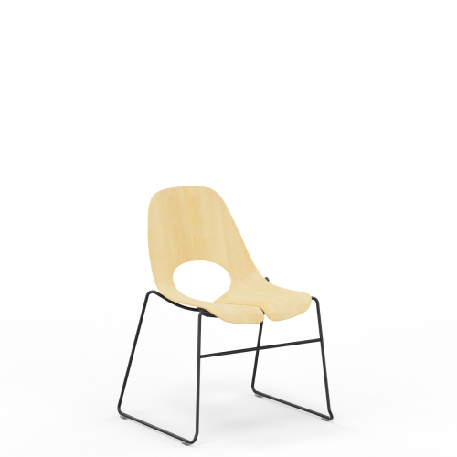 Krzesło Konferencyjne Nowy Styl TAUKO FRAME CHAIR CFS‐ROD WOOD SEAT PLUS