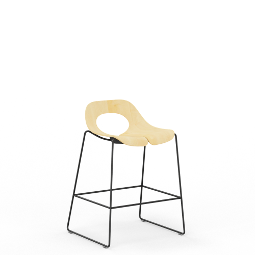 Hocker Nowy Styl TAUKO HOCKER CFS‐ROD LB WOOD SEAT PLUS