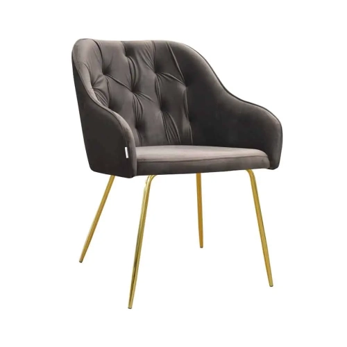 Fotel metalowy DomArtStyl ALBIT Ideal Gold