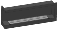 biokominek Infire CORNER 1200L lewy (z szybą)