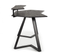 FORKS biurko Halmar ciemny popiel - czarny 