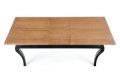WINDSOR stół rozkładany 160-240x90x76 cm Halmar kolor ciemny dąb/czarny 