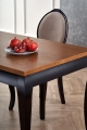 WINDSOR stół rozkładany 160-240x90x76 cm Halmar kolor ciemny dąb/czarny 