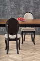 WINDSOR stół rozkładany 160-240x90x76 cm Halmar kolor ciemny dąb/czarny 