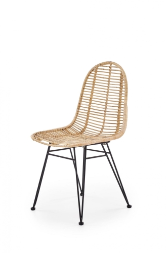 K337 krzesło Halmar rattan naturalny 