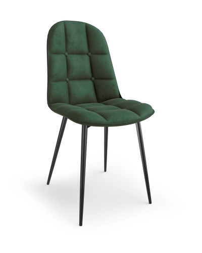 K417 krzesło Halmar ciemny zielony velvet 