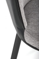 K447 krzesło Halmar popielaty/czarny 