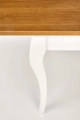 WINDSOR stół rozkładany 160-240x90x76 cm Halmar kolor ciemny dąb/biały