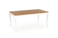 WINDSOR stół rozkładany 160-240x90x76 cm Halmar kolor ciemny dąb/biały