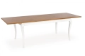 WINDSOR stół rozkładany 160-240x90x76 cm Halmar kolor ciemny dąb/biały