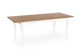 WINDSOR stół rozkładany 160-240x90x76 cm Halmar kolor ciemny dąb/biały