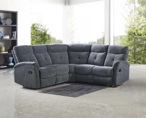 LAHTI sofa Halmar ciemny popiel 