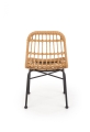 K401 krzesło Halmar czarny / naturalny 