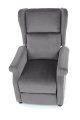 AGUSTIN 2 fotel wypoczynkowy  Halmar popielaty 