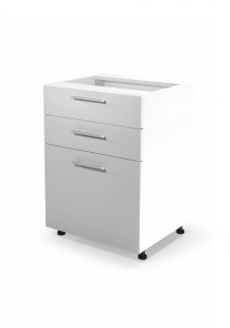 VENTO  Halmar  D3S-60/82 szafka dolna z szufladami, mechanizm Hettich front: biały 