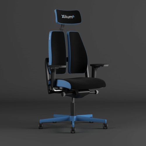 fotel biurowy gamingowy Nowy Styl XiliumG blue edition