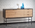 MURANO KM-1 komoda Halmar dąb artisan/czarny 