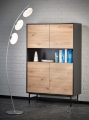 MURANO KM-3 komoda Halmar dąb artisan/czarny