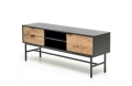 MURANO RTV-1 stolik RTV Halmar dąb artisan/czarny 