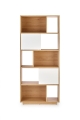 REG22 regał Halmar dąb złoty / biały 