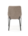 K439 krzesło Halmar  przód - ciemny popiel, tył - beżowy 