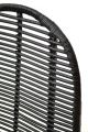 K337 krzesło Halmar  rattan czarny 