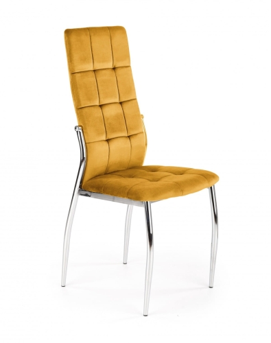 K416 krzesło Halmar musztardowy velvet 