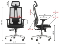Fotel Biurowy XR BOOST Czarny 