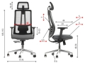 Fotel Biurowy XR BOOST Czarno-Szary