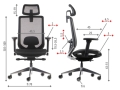 Fotel Biurowy XR PIVOT Czarny  