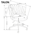 TALON fotel gabinetowy Halmar jasny beżowy 