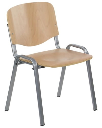 Krzesło konferencyjne metalowe XR MAESTRO alu buk 
