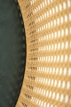 Krzesło Halmar K508 - Ciemny Zielony Velvet i  Rattan
