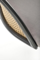 Krzesło Halmar K508 - Popielaty Velvet i Rattan