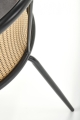 Krzesło Halmar K508 - Popielaty Velvet i Rattan
