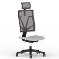 Fotel Obrotowy Nowy Styl 4ME-MESH-BL-SOFT-SEAT-HRMA-SFB1