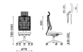 Fotel Obrotowy Nowy Styl 4ME-MESH-BL-HRMA-SOFT-SEAT-ESP